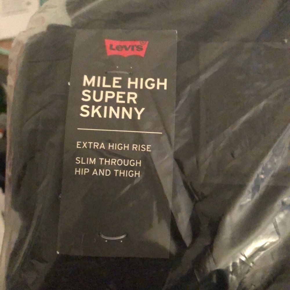 Levi’s High Waisted Black Jeans